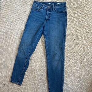 Old navy og straight women’s denim blue jeans pants high rise 2